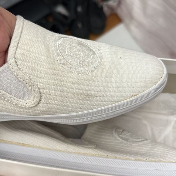 NWB Keds Vintage 90th They Feel Good White Canvas Shoes Slip On Sneakers 8 1/2 - Picture 15 of 15